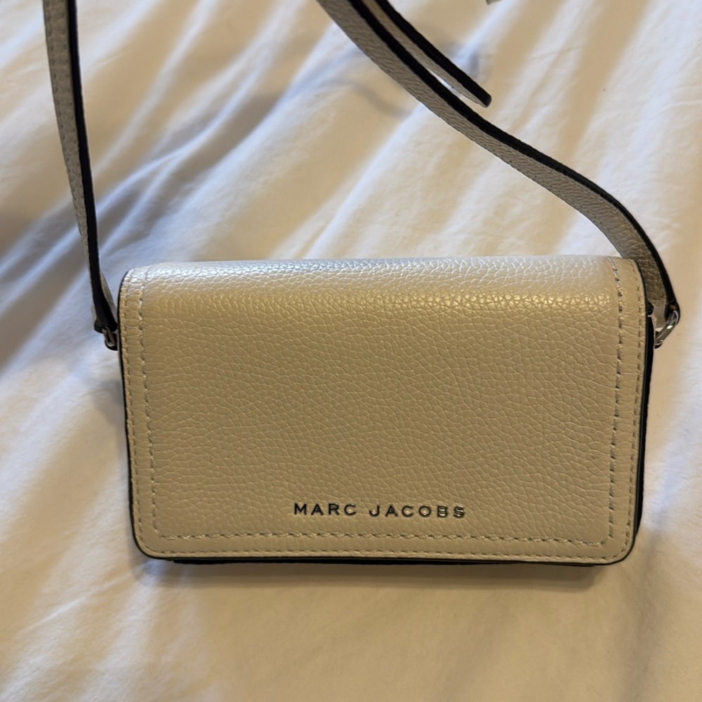 Marc jacobs crossbody bag white leather